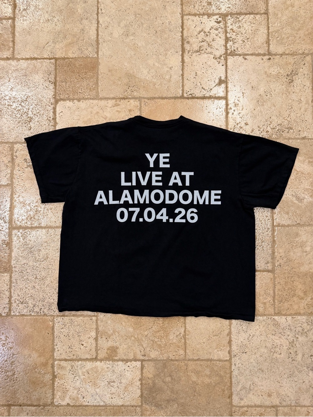 Kanye West Bully Merch Ye Live at Alamodome Black T-Shirt